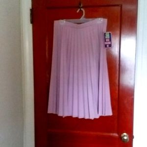 PLEATED SKIRT Size 13/14 NWT Lavender VTG 1980s